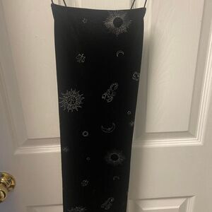 Women's XXS Black and Silver Zodiac Dress